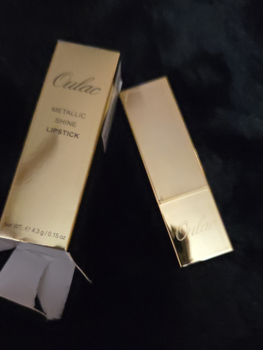 Oulac- Metallic Shine Lipstick - Gold Case, 06, Nemo Go Home NWOT
